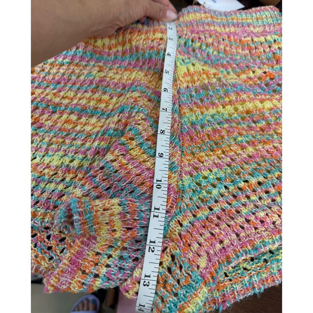 SOMETHING NAVY - Revolve - Multicolored Sweater Shorts in Rainbow - Picture 6 of 10